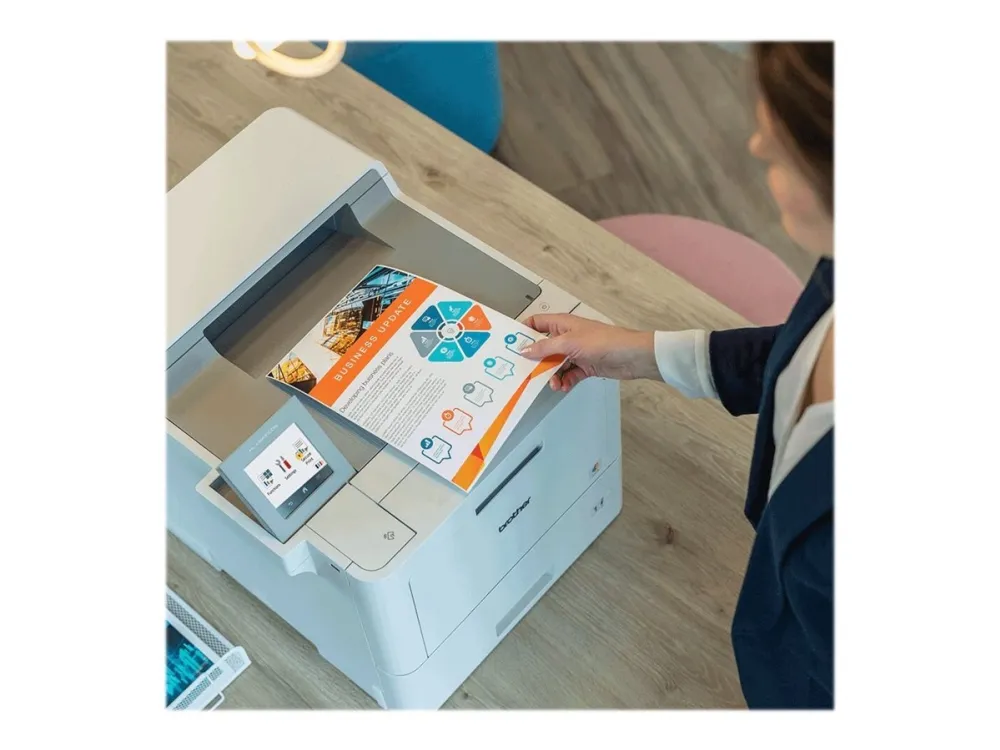 Brother HL-L9470CDN - Printer - farve - Duplex - laser - A4 - 2400 x 600 dpi - op til 40 spm (mono) / op til 40 spm (farve) - kapacitet: 620 ark - USB 2.0, Gigabit LAN, USB vært, NFC