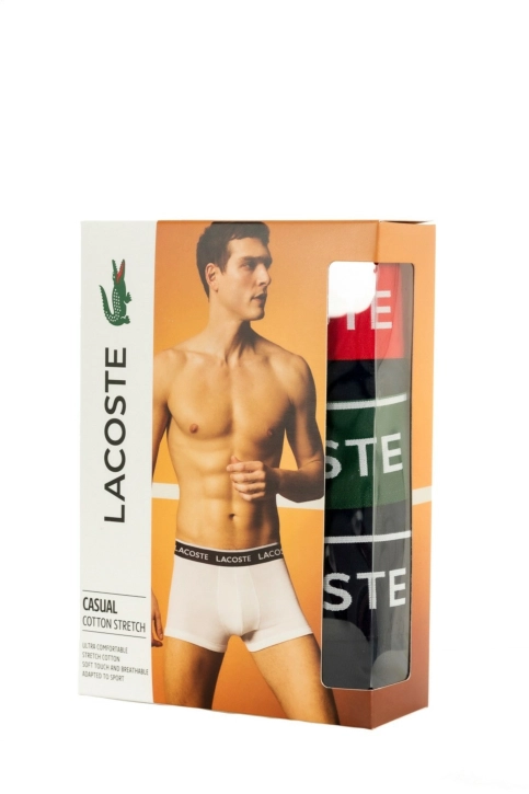 Calecons et slips lacoste 5h3401 hy0 marine/vert-rouge-marine