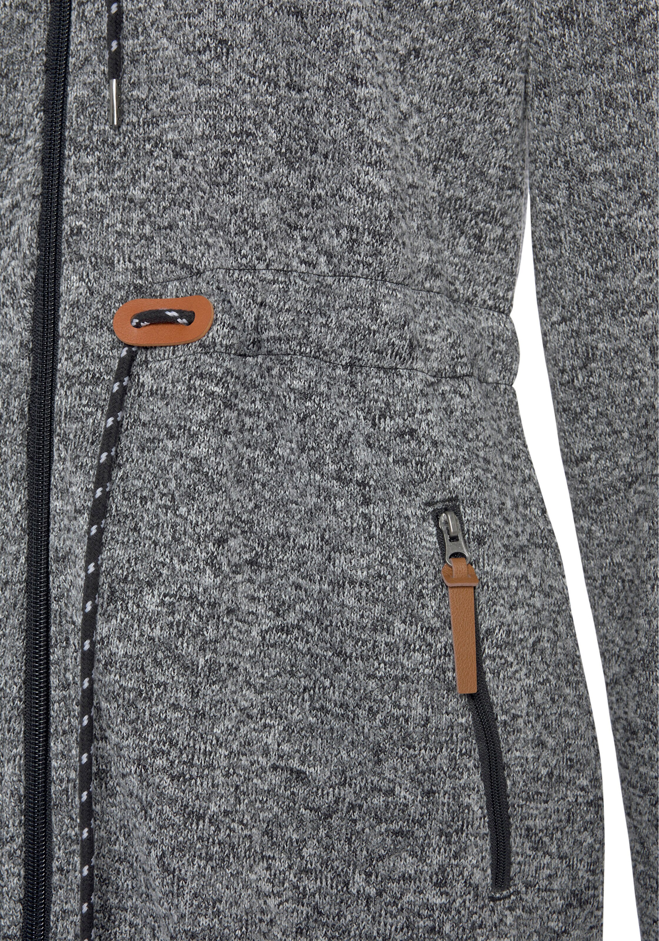 LASCANA Fleecejacke in anthracite