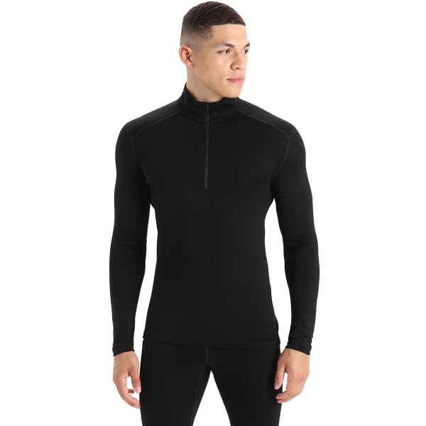T-shirt thermique ICEBREAKER 260 TECH LS HALF ZIP BLACK