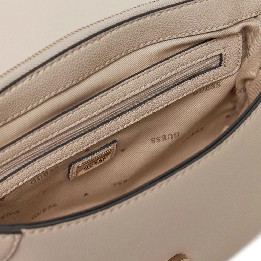 Guess Sac à Bandoulière Écru Femme Guess Fedora