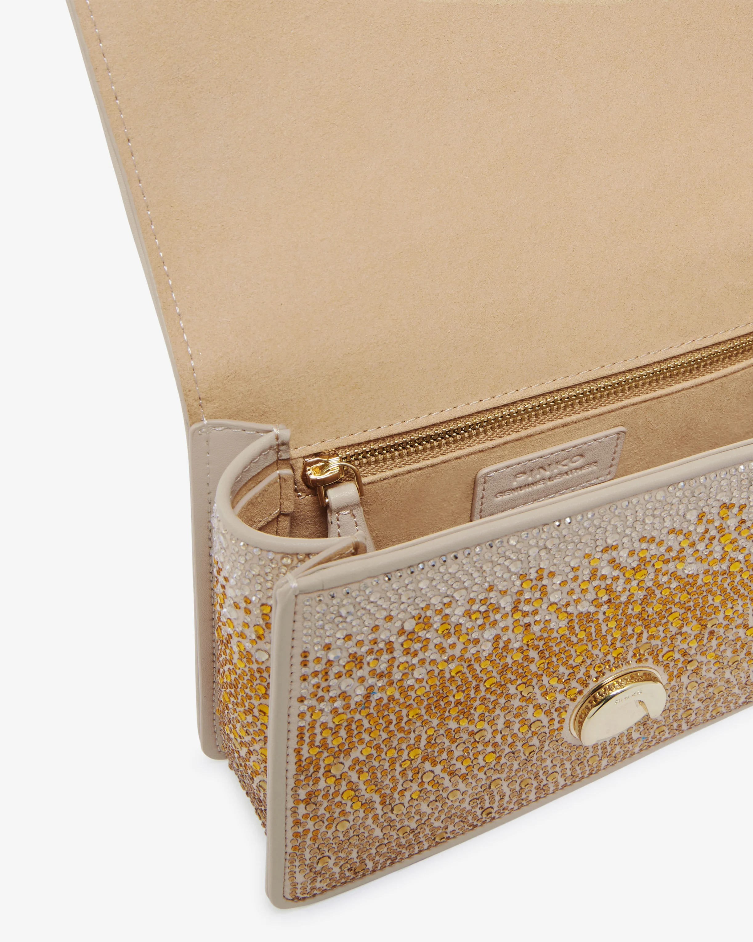 Mini love bag handbag with shaded rhinestones | Doré