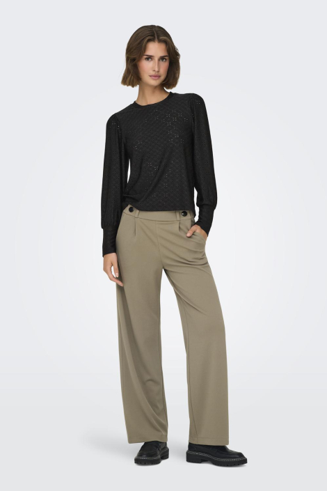 Jacqueline de Yong zwarte dames blouse