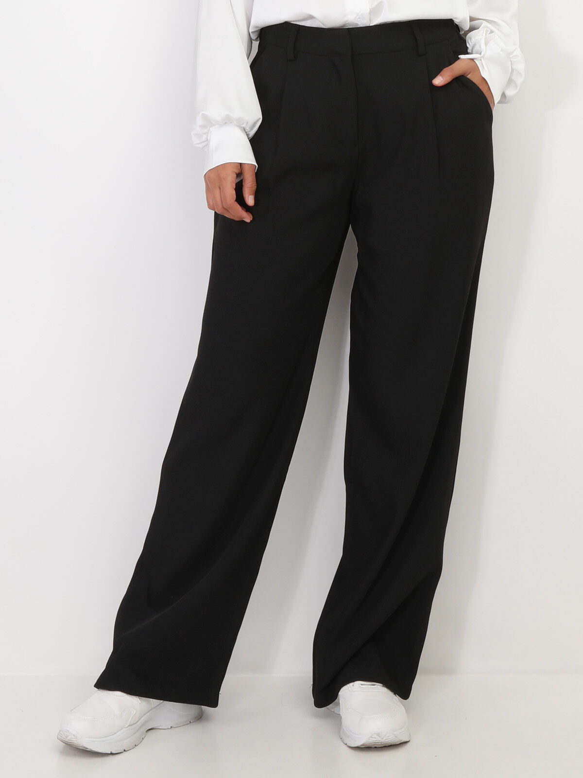Pantalon de costume large- Noir