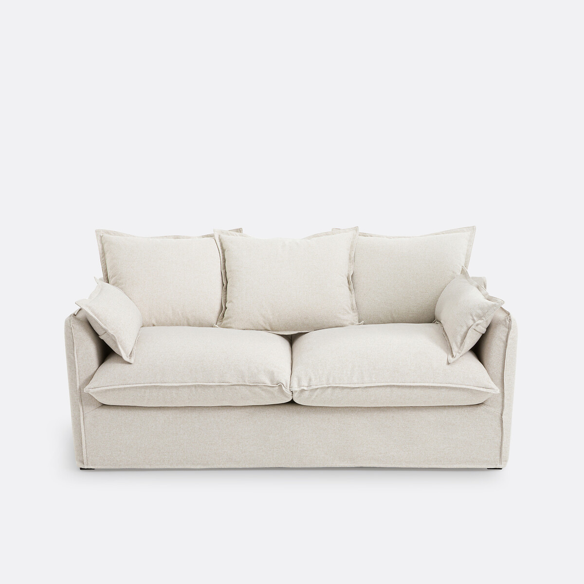 LA REDOUTE INTERIORS<br>Banqueta H14 cm, poliéster, Odna