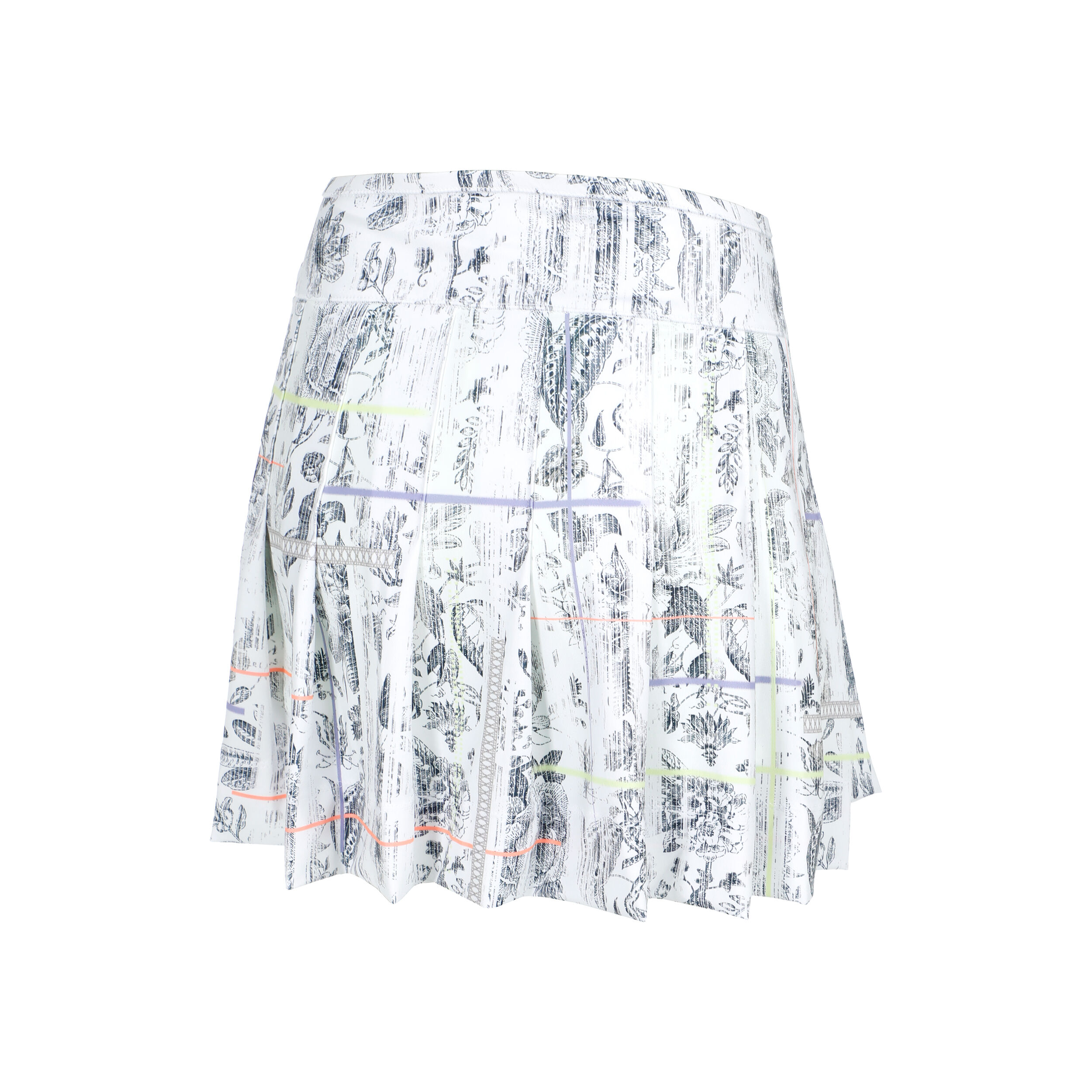 Lucky in Love Electric Toile Jupe Femmes - Blanc , Multicouleur