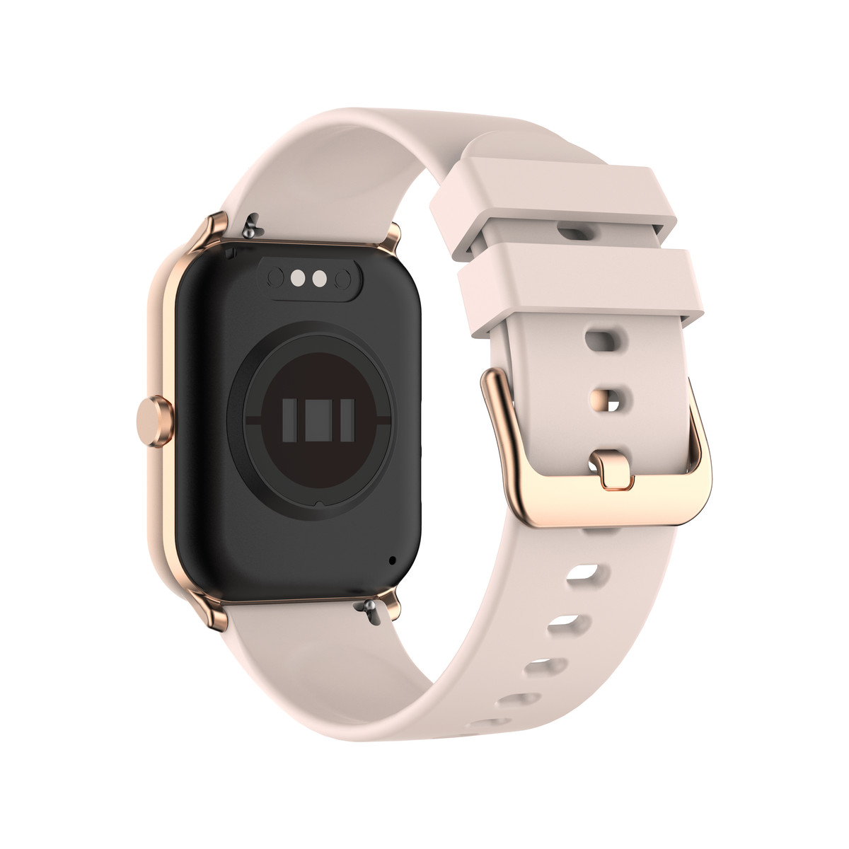 Montre SMARTY 2.0 team mixte connecté métal doré rose bracelet silicone rose