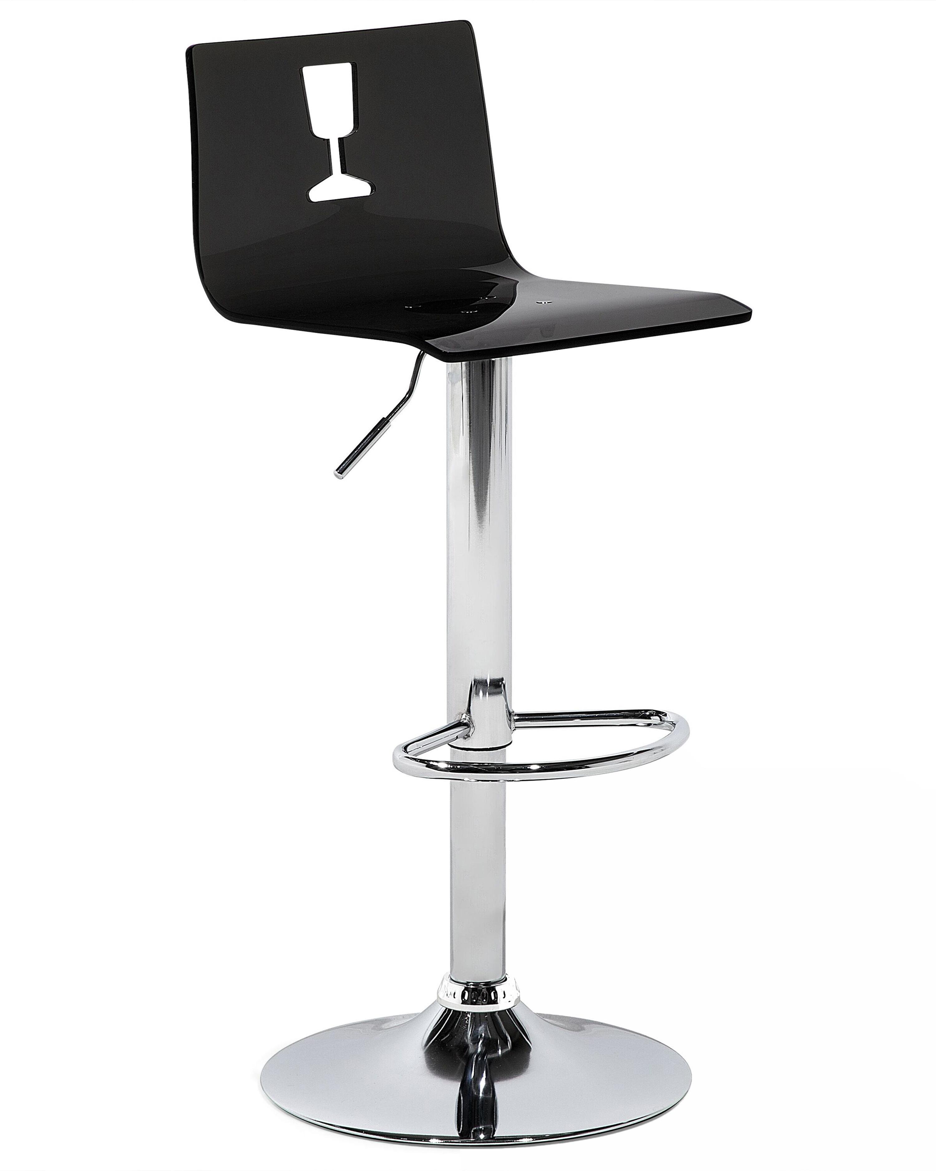 Set van 2 barstoelen BUSAN draaibaar Zwart