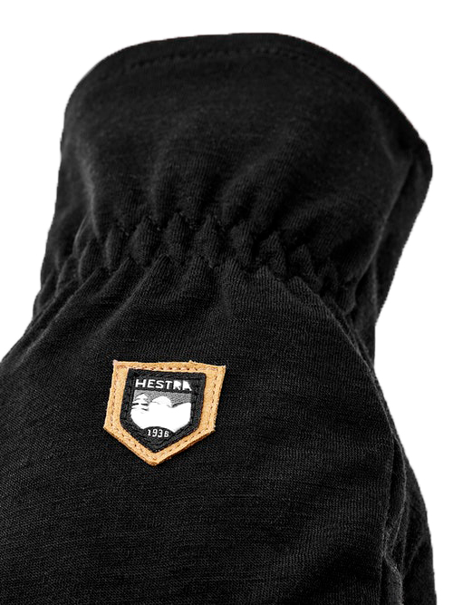Merino Windwool Liner - 5 finger Black