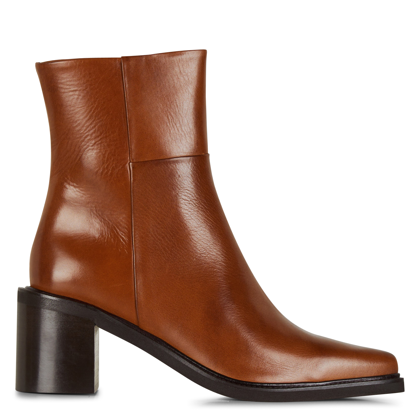 Bottines en cuir | Marron