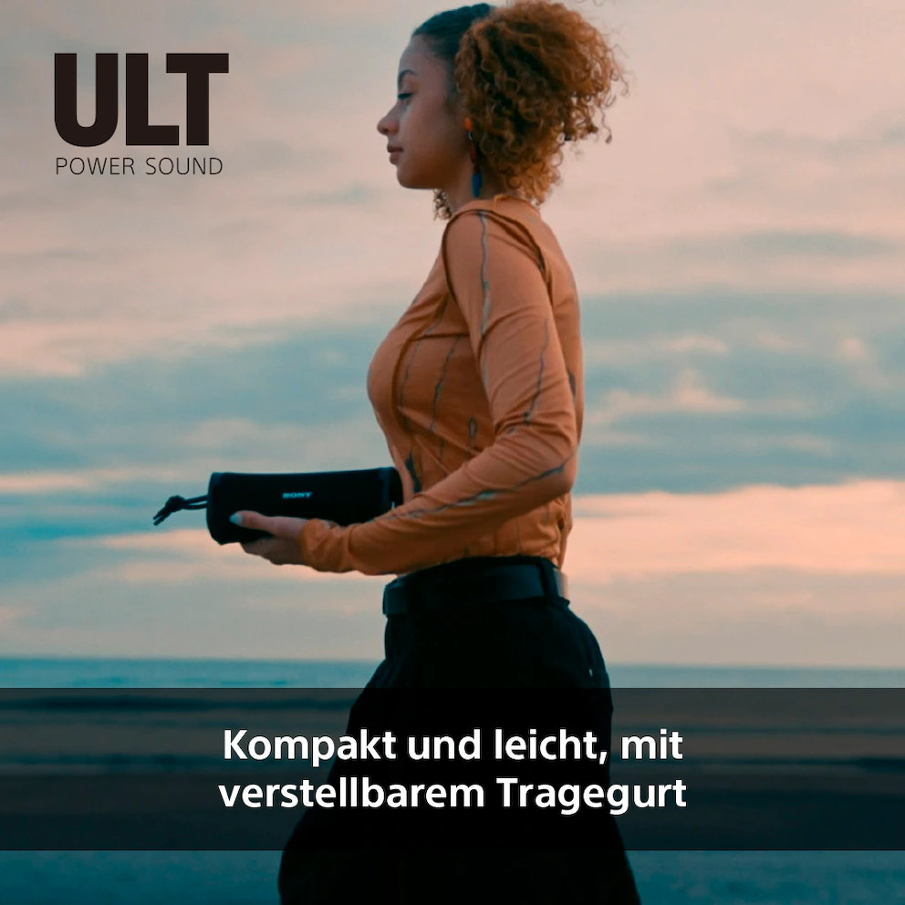 ULT Field 1 Bluetooth Lautsprecher Wireless Speaker IP67 mit Tragegurt (SRSULT10W.CE7) - Off White