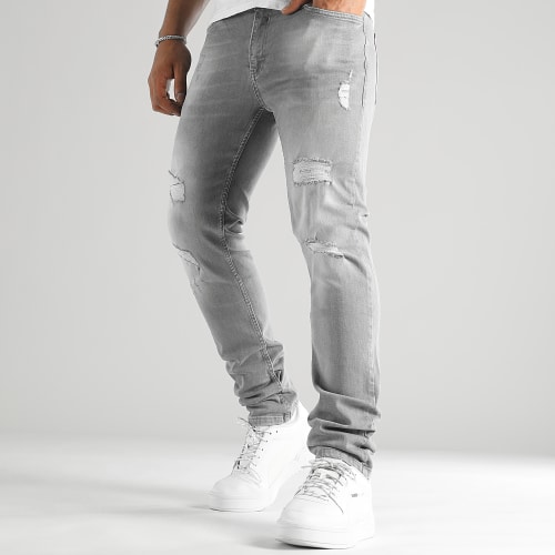 Jean Regular Fit Avec Destroy 2674 Denim Gris Clair