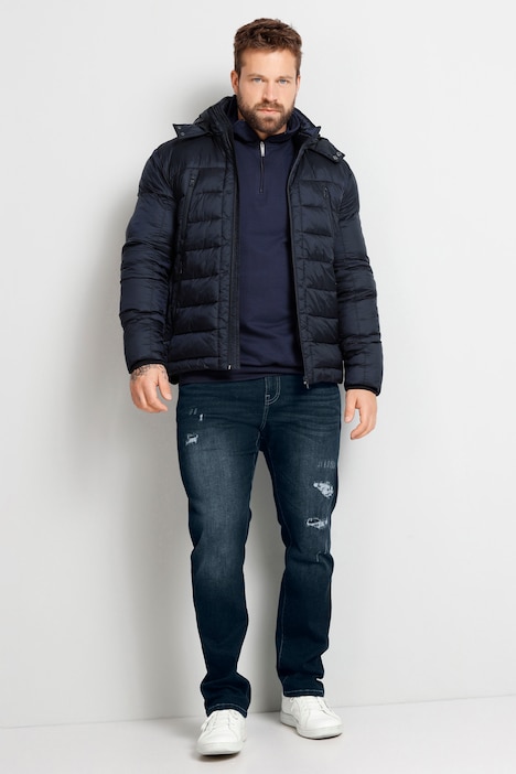 Boston Park Steppjacke, Kapuze, viele Taschen, bis 74