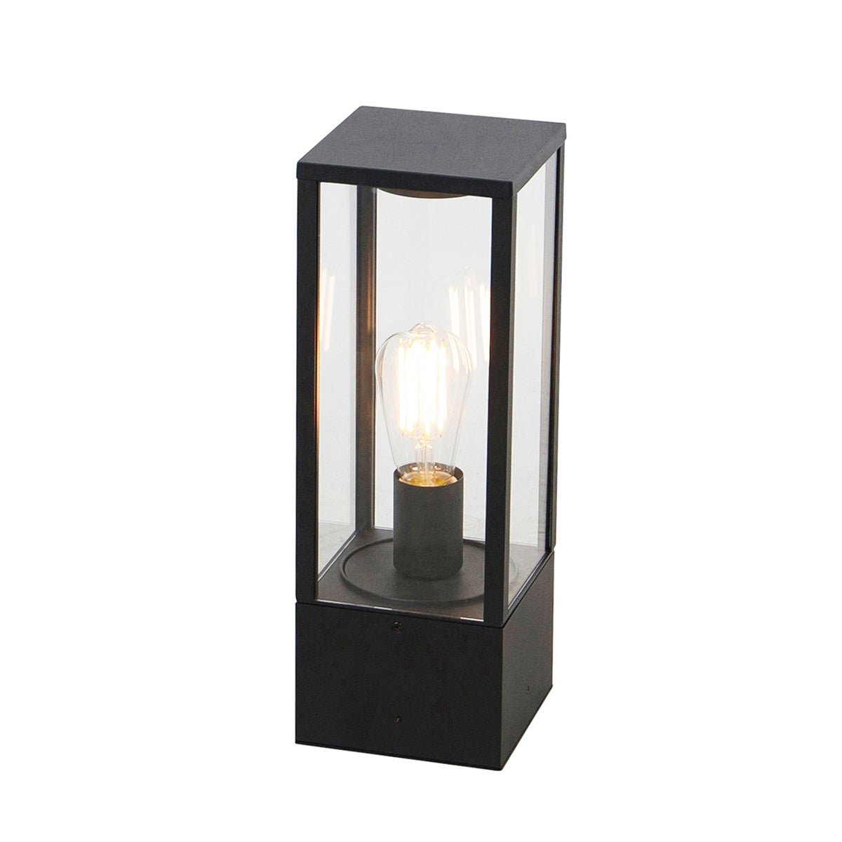 Slimme buitenvloerlamp, zwart, 40 cm, incl. Wi-Fi ST64 - Charlois