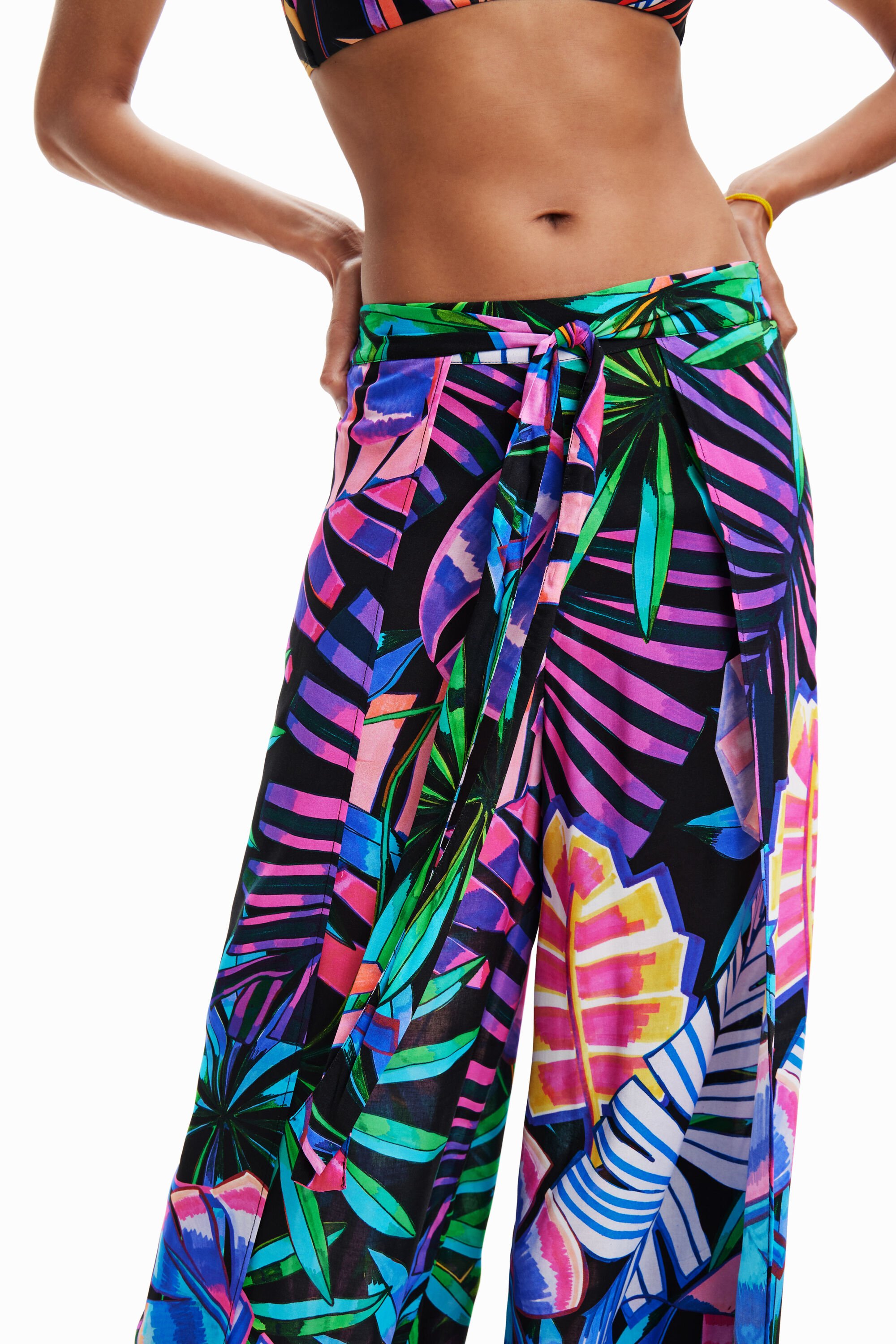 Pantalon ouvertures tropical