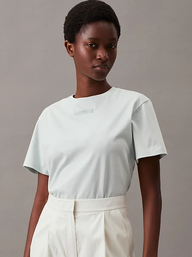 Camiseta slim de algodão