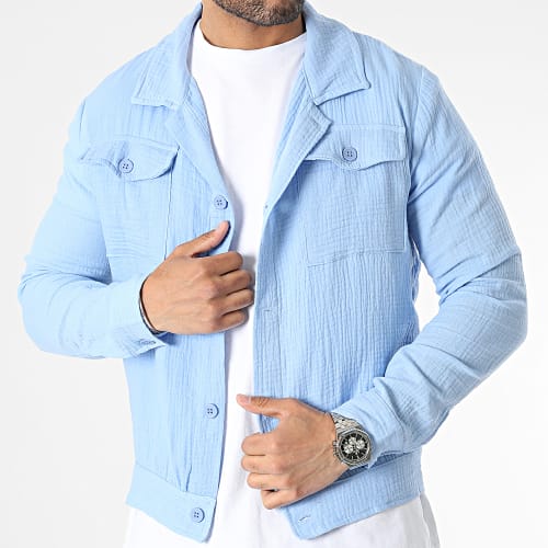 Chemise Manches Longues Bleu Clair