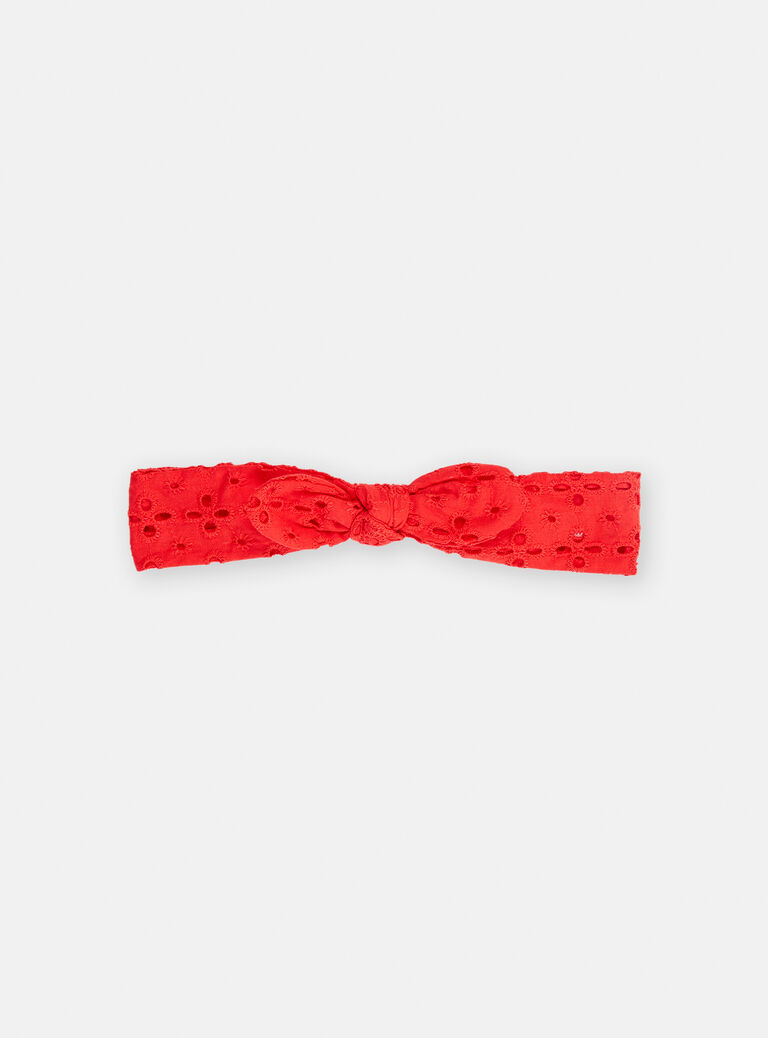 Bandeau en broderie anglaise pour bébé fille