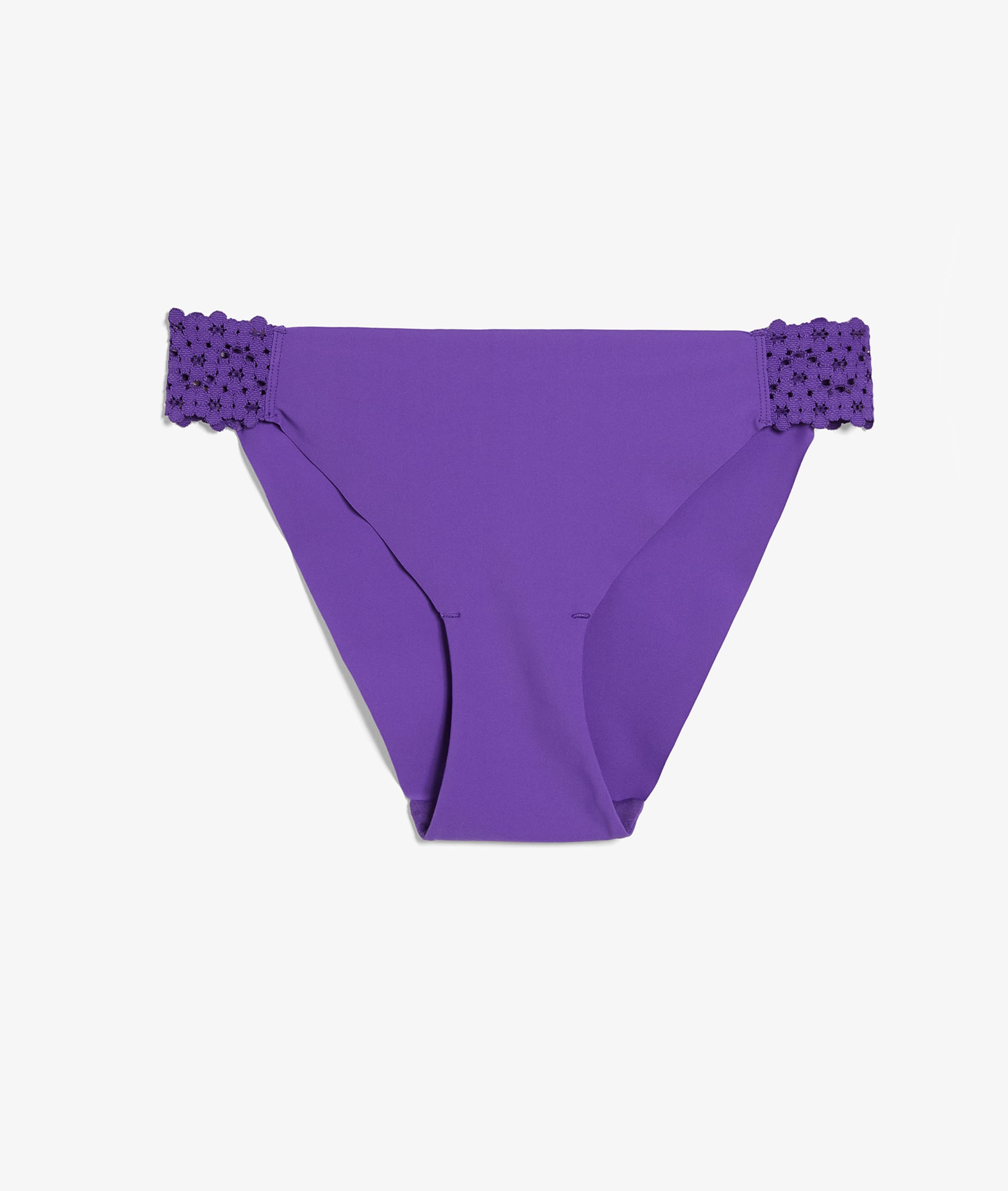 Culotte en microfibre et dentelle