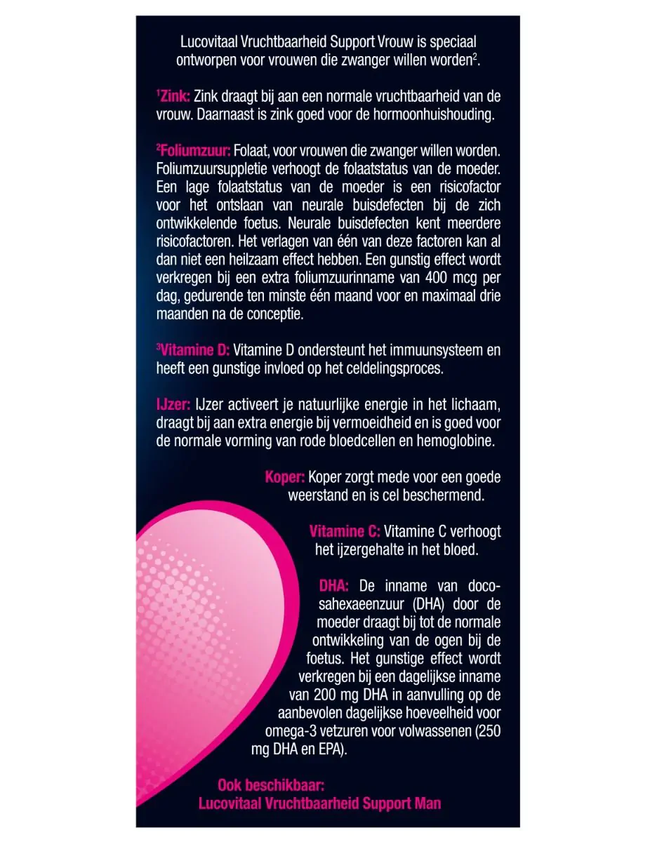 Vruchtbaarheid Support vrouw 60 softgels
