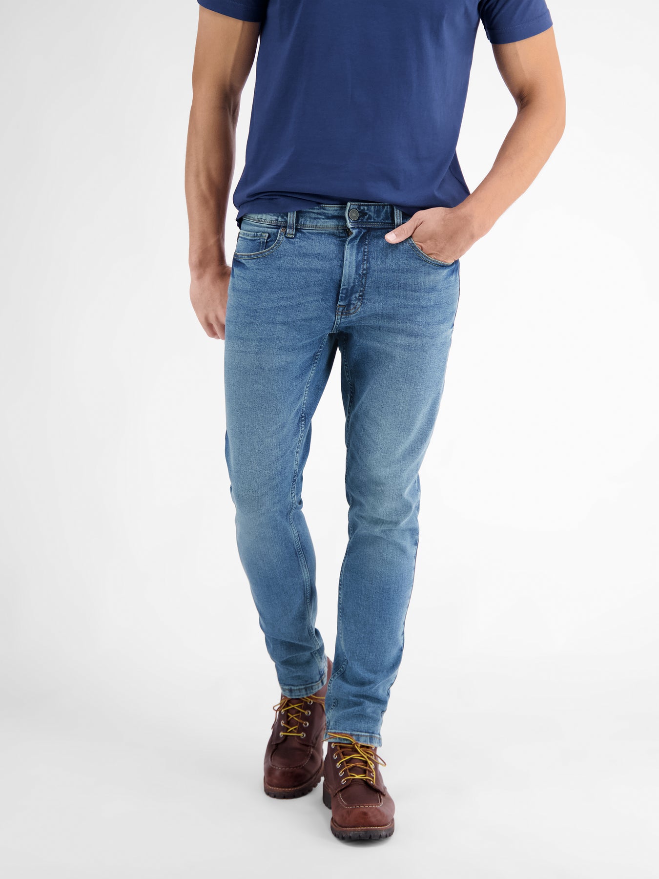 CONLIN 5-Pocket Stretch-Denim, SLIM FIT, unifarben