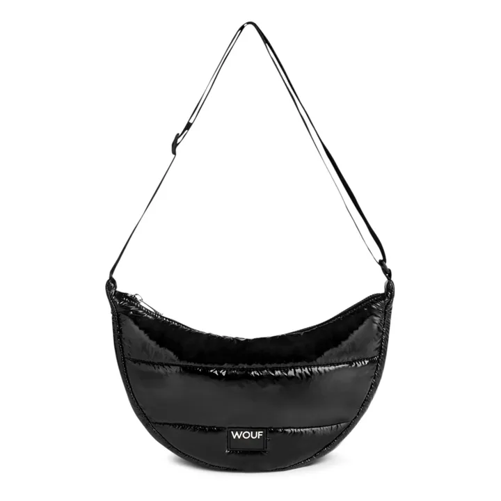Wouf Sac crossbody matelassé Glossy | Noir