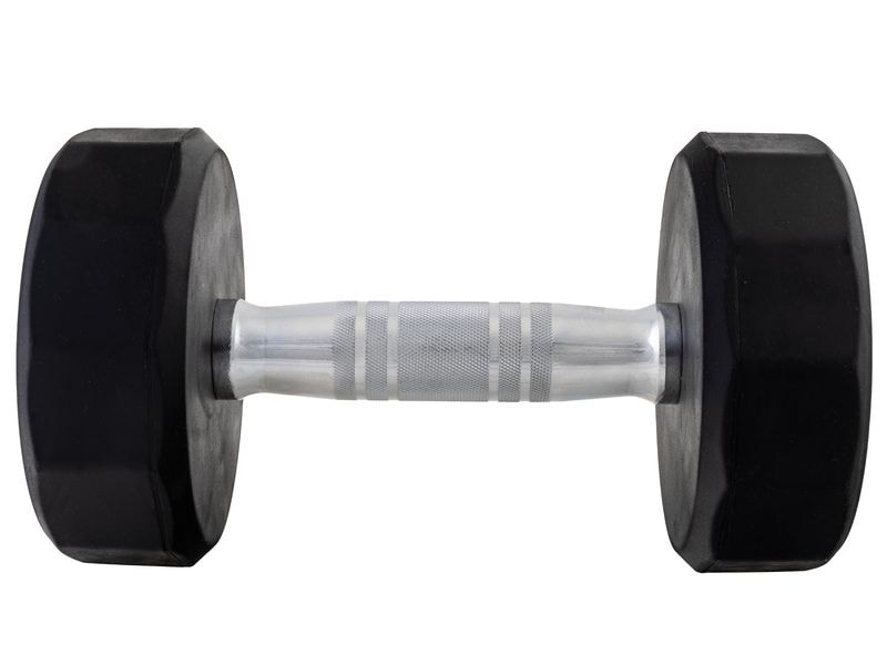 KOOR Kurzhantel 8 kg, Schwarz Dumbbell für Krafttraining