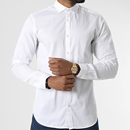 Chemise A Manches Longues Blacardiff Blanc