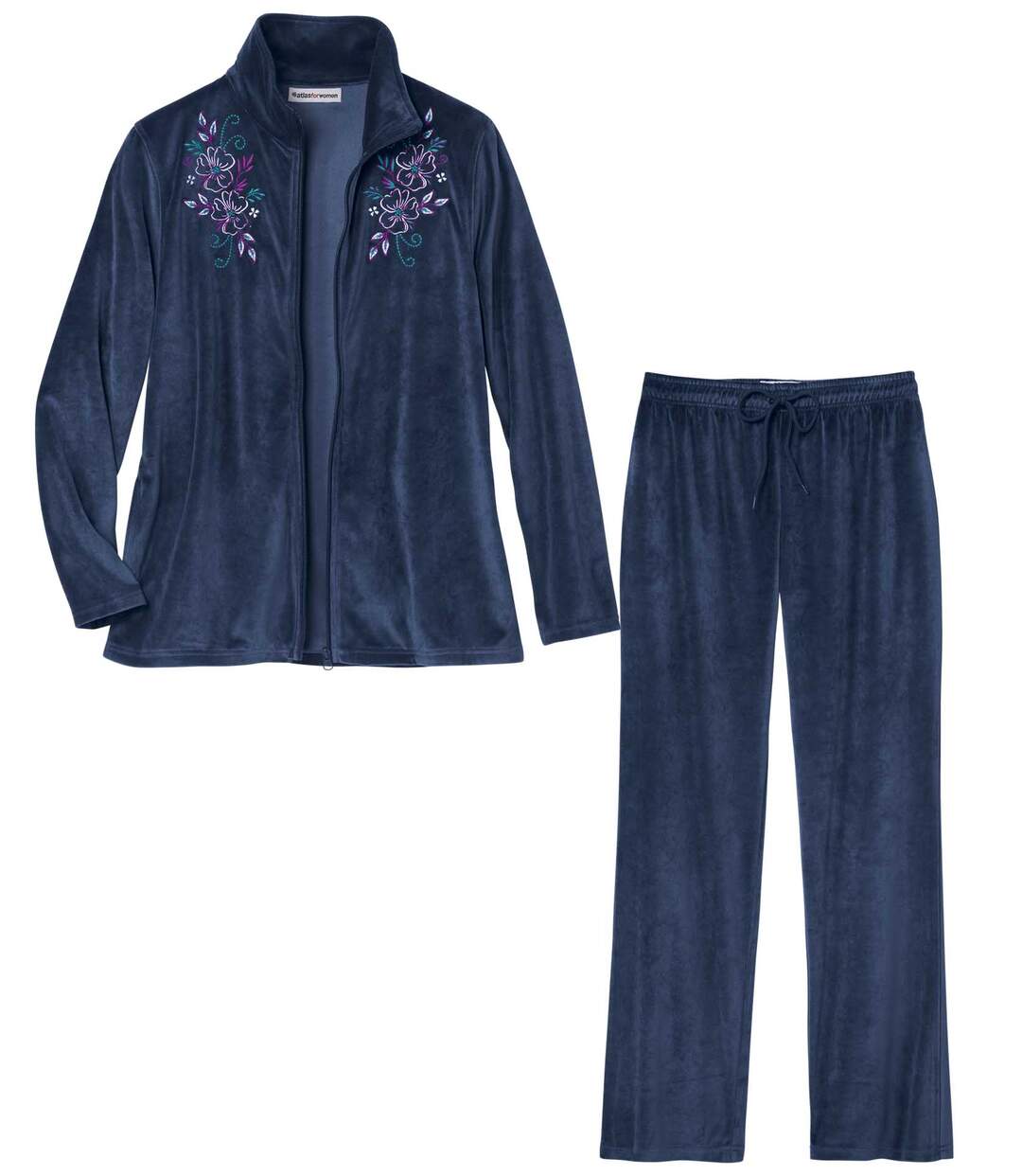 Ensemble Détente Velours Brodé