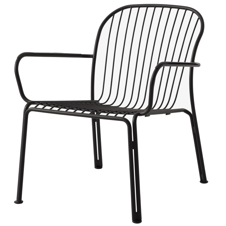 &tradition Thorvald fauteuil met armleuningen Warm Black