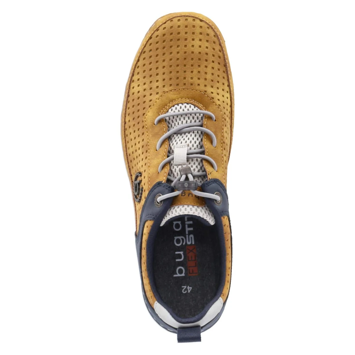 BugattiHalbschuhe - yellow / dark blue