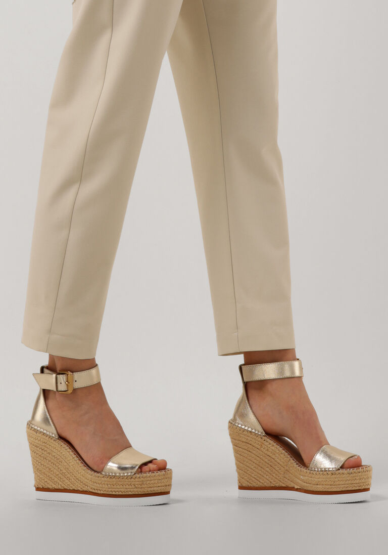 SEE BY CHLO\u00C9 gouden see by chlo&eacute; sandalen glyn high