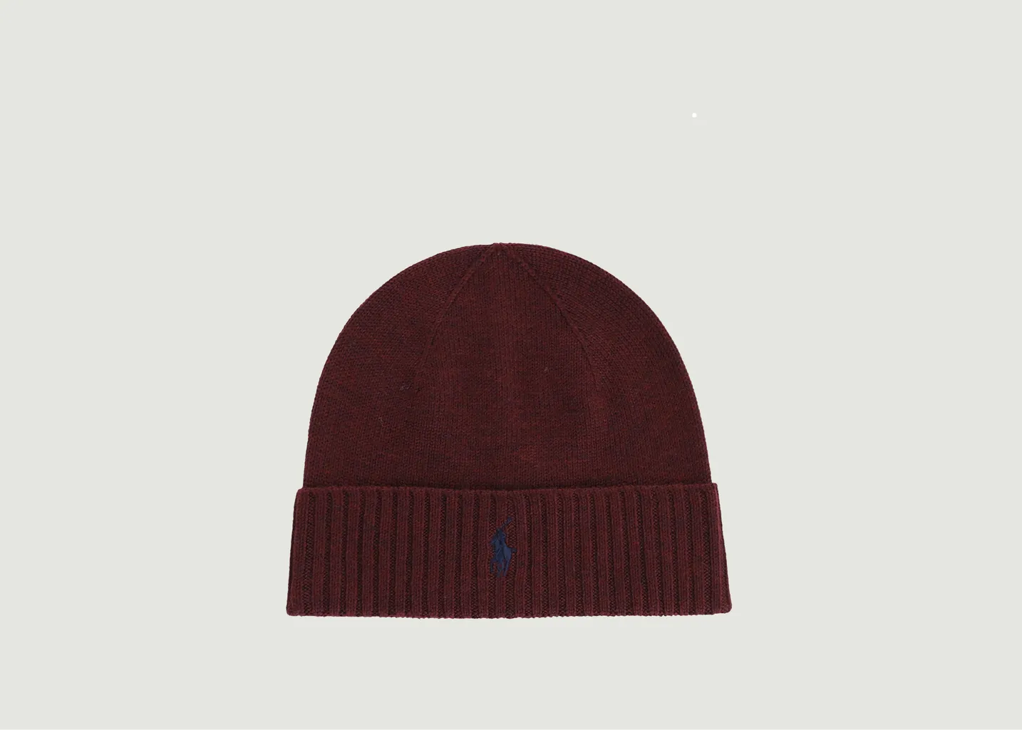 Bonnet siglé en laine mérinos Polo Ralph Lauren