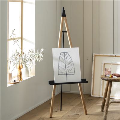 Chevalet de peintre bois et métal