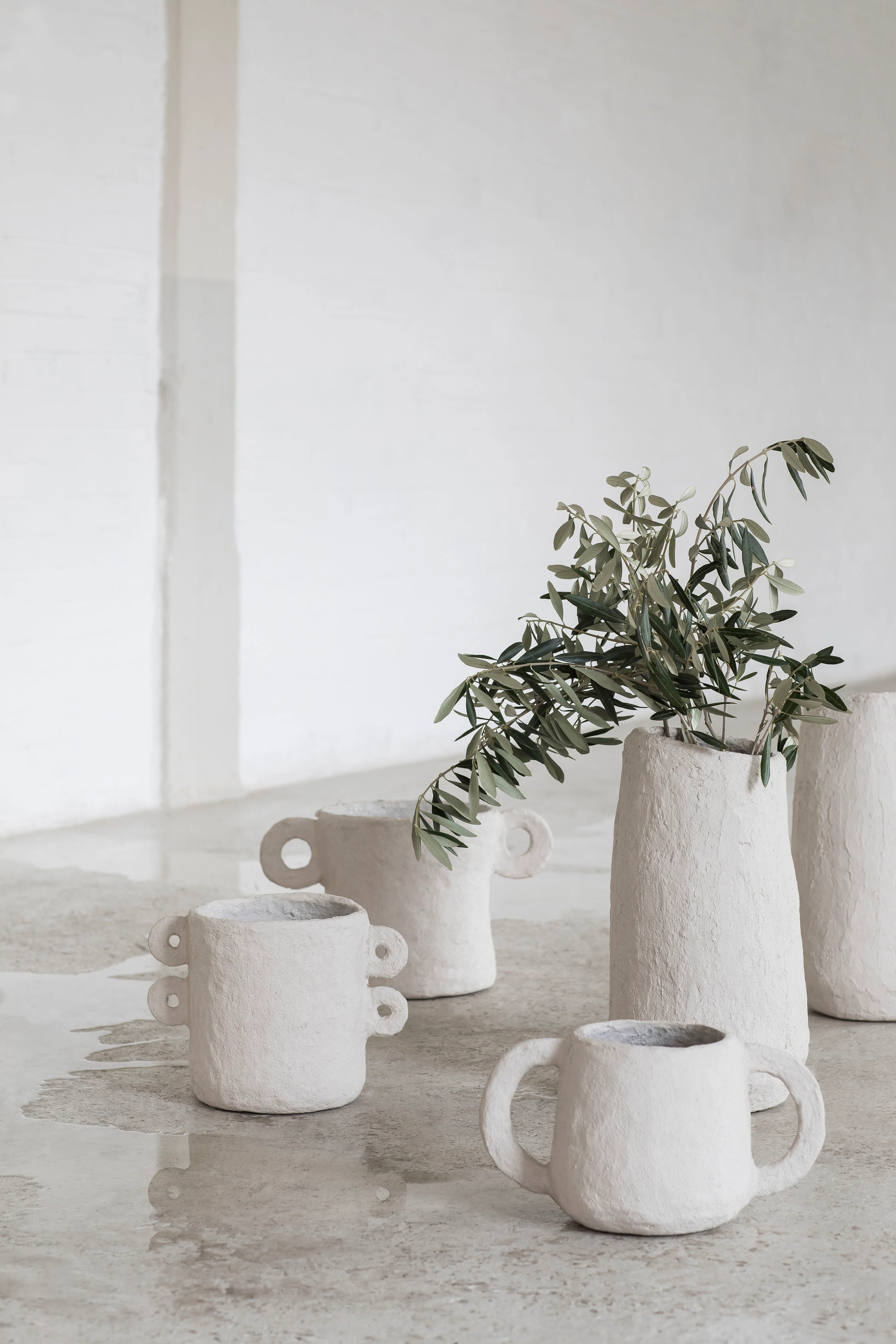 MARIE - Pot papier | Blanc