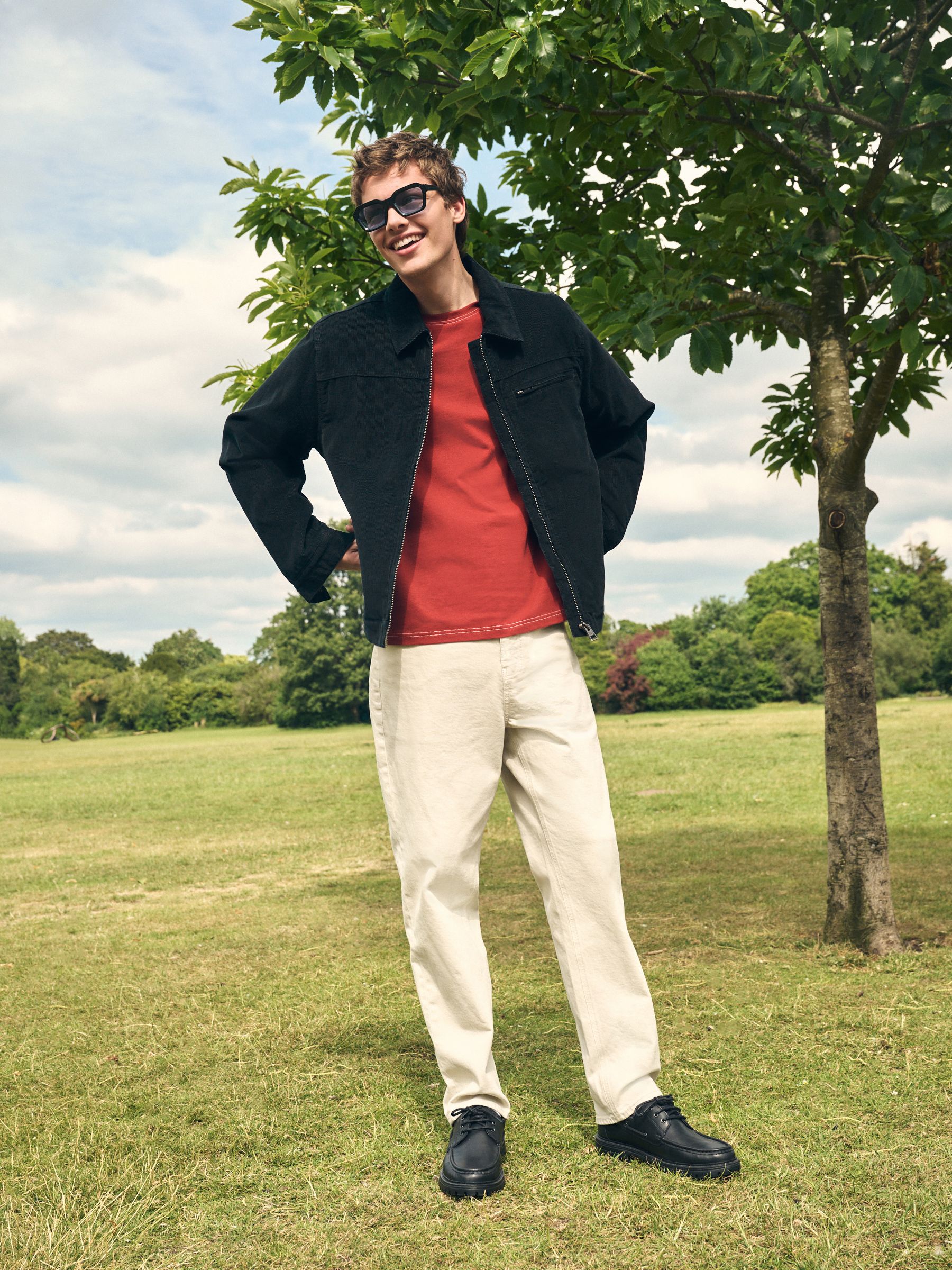 Zwart - Corduroy Borg Lined Jacket