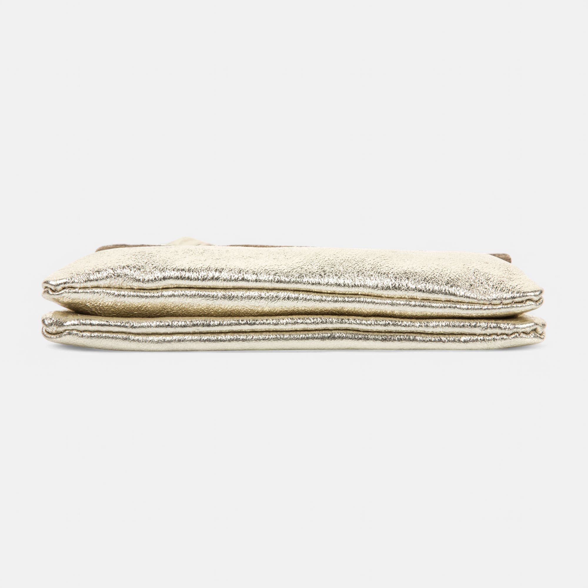 Sac bandoulière en cuir or