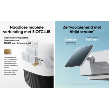 Eufy 4G LTE Beveiligingscamera S330 voor buiten met Zonnepaneel