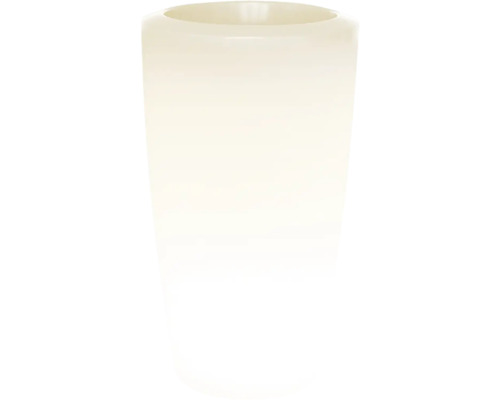 Degardo Rovio IV verlichte plantenvaas, kunststof, binnen en buiten, Ø 51 cm, H 90 cm, warm wit