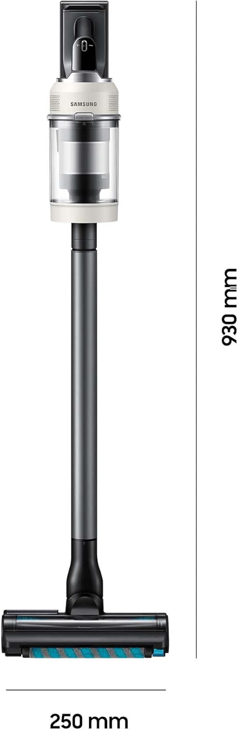 Samsung VS80F28EGS/WD Bespoke AI Jet Akku+ Wet&Clean, Akku-Handstaubsauger mit Wischer, Inkl. Zubehör, 280 W, 2 Akkus, All-In-One-Station, Spray Spinning Sweeper, Jet Dual+ Bürste, Santorini Beige