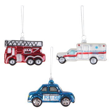 Christmas Goods figuur kersthanger voertuigen divers per stuk