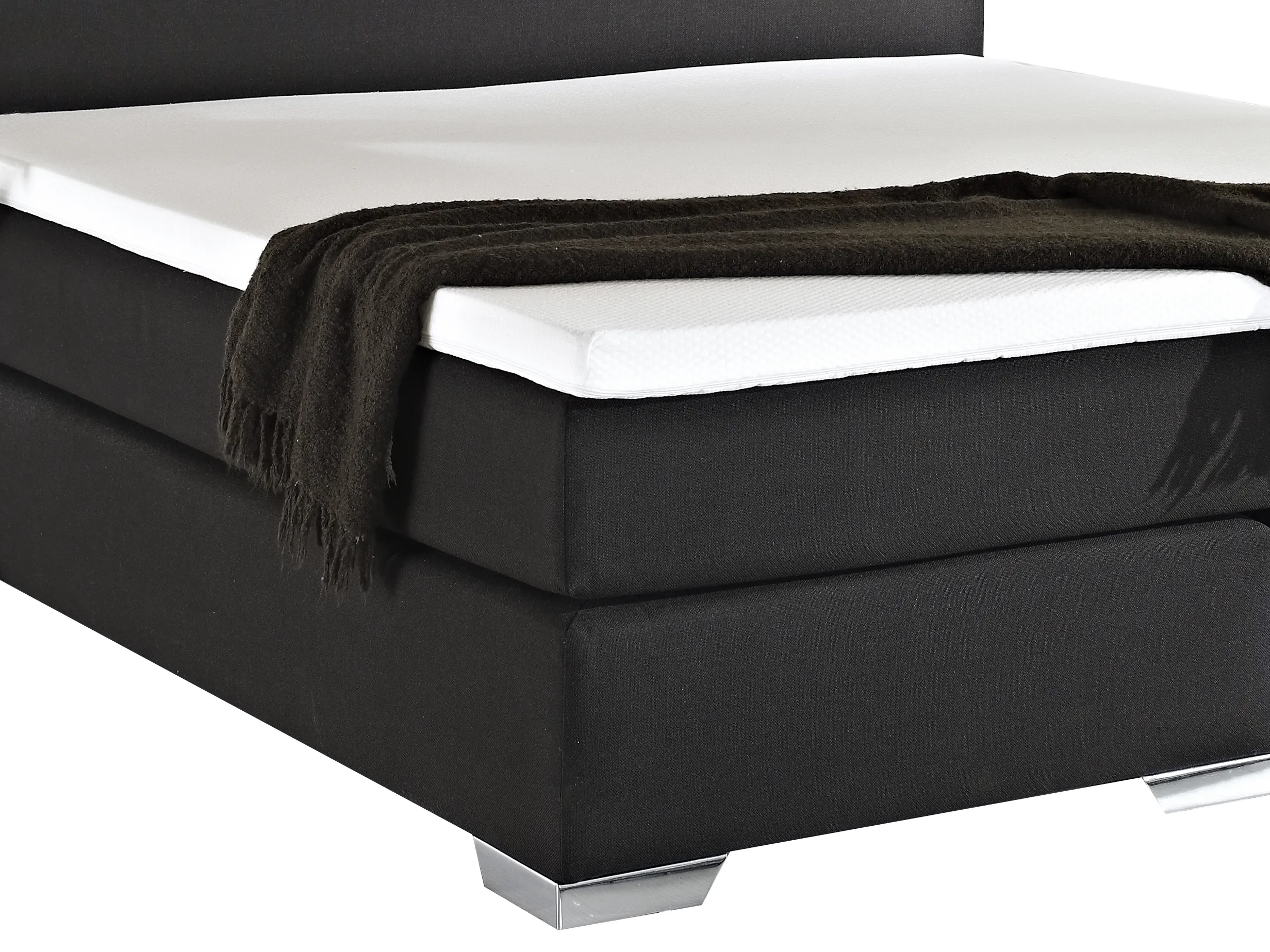 Boxspring Stof PRESIDENT 180 x 200 cm Zwart
