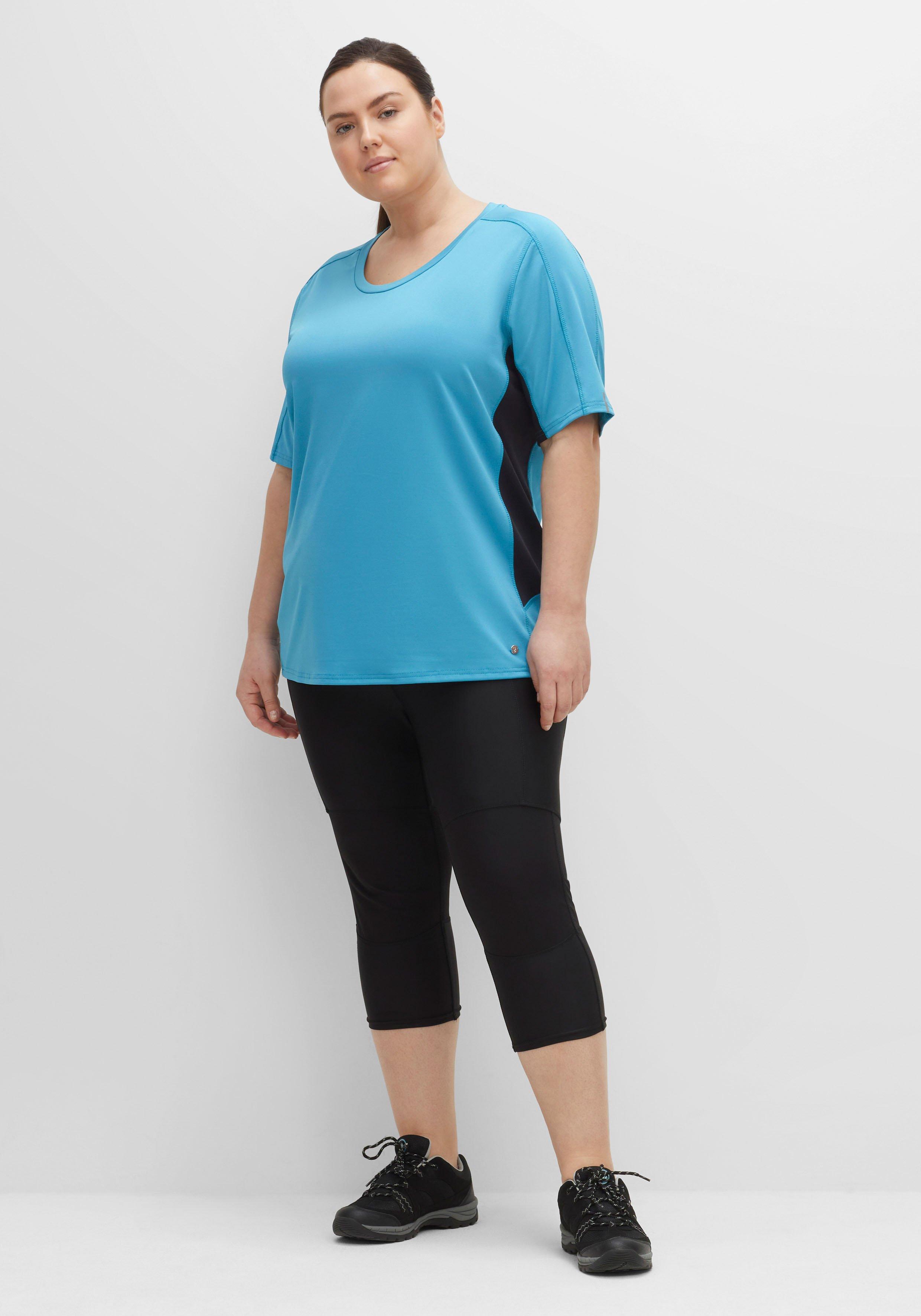 Fahrradshirt mit Kontrast-Details und Reflektoren