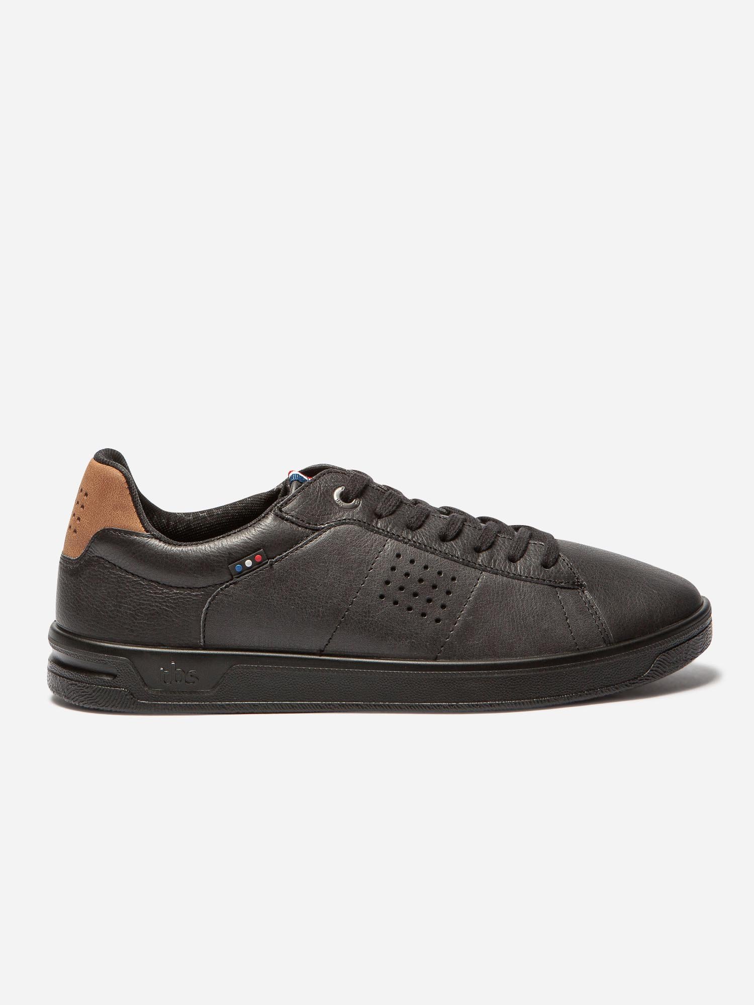 Baskets Homme Fabriquées en France Cuir Noir
