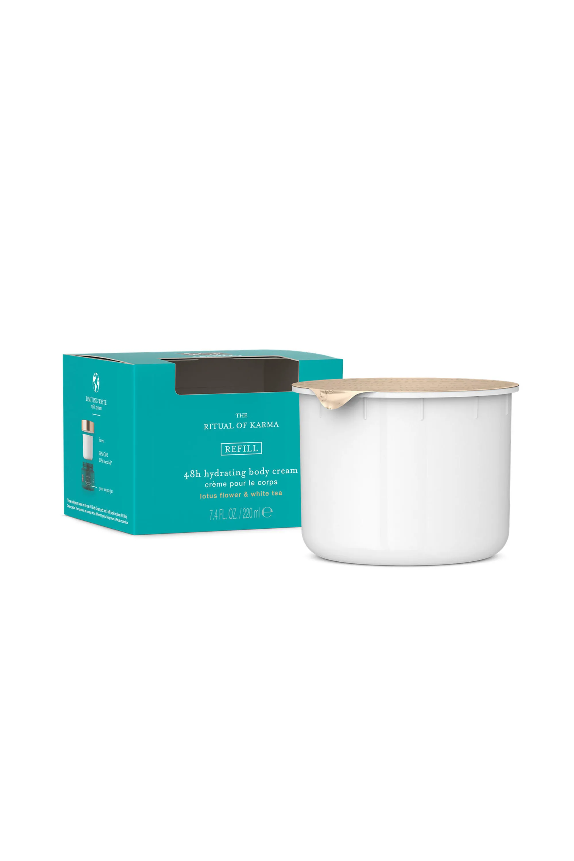 Rituals Crème hydratante 48h pour le corps rechargeable The Ritual of Karma-220 ml