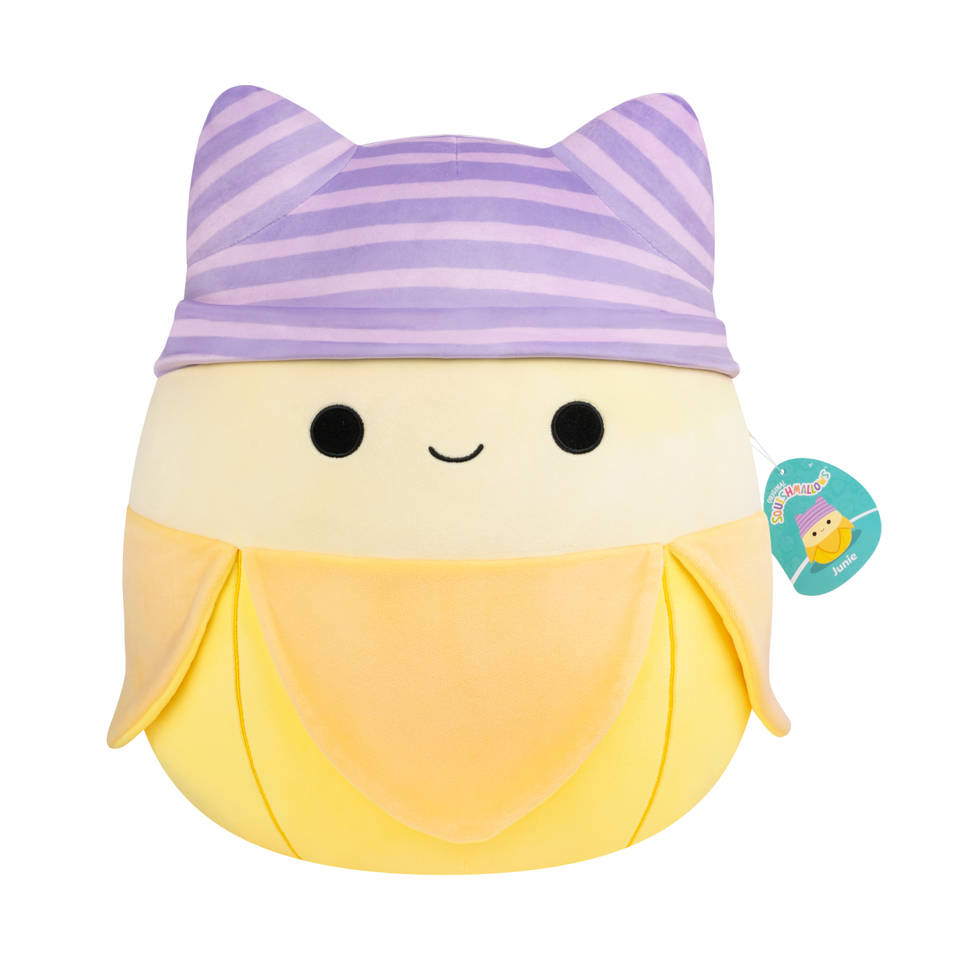 Squishmallows Junie de gele banaanknuffel - 40 cm