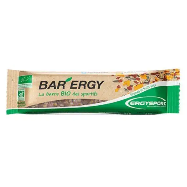 Barra de cereais Nutergia Ergysport Bar'Ergy Orgânica 40g