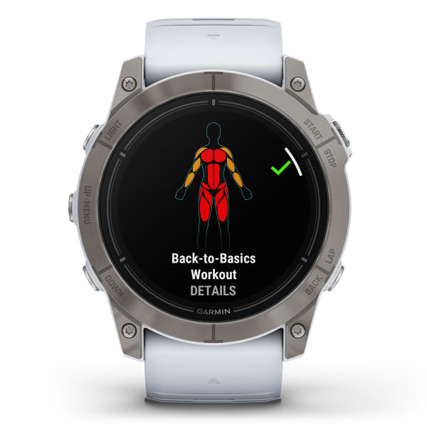 Montre cardio GPS GARMIN EPIX PRO (G2) 51MM SAPPHIRE SAPPHIRE/TITANE WHITE