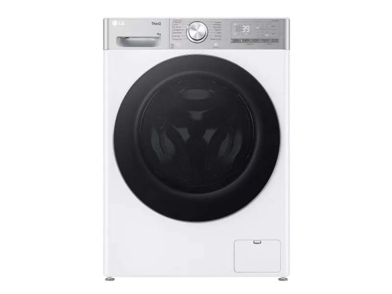 LG F2WR909P3W - Vaskemaskine - Wi-Fi - bredde: 60 cm - dybde: 53.5 cm - højde: 85 cm - frontbetjening - 9 kg - 1200 rpm - hvid