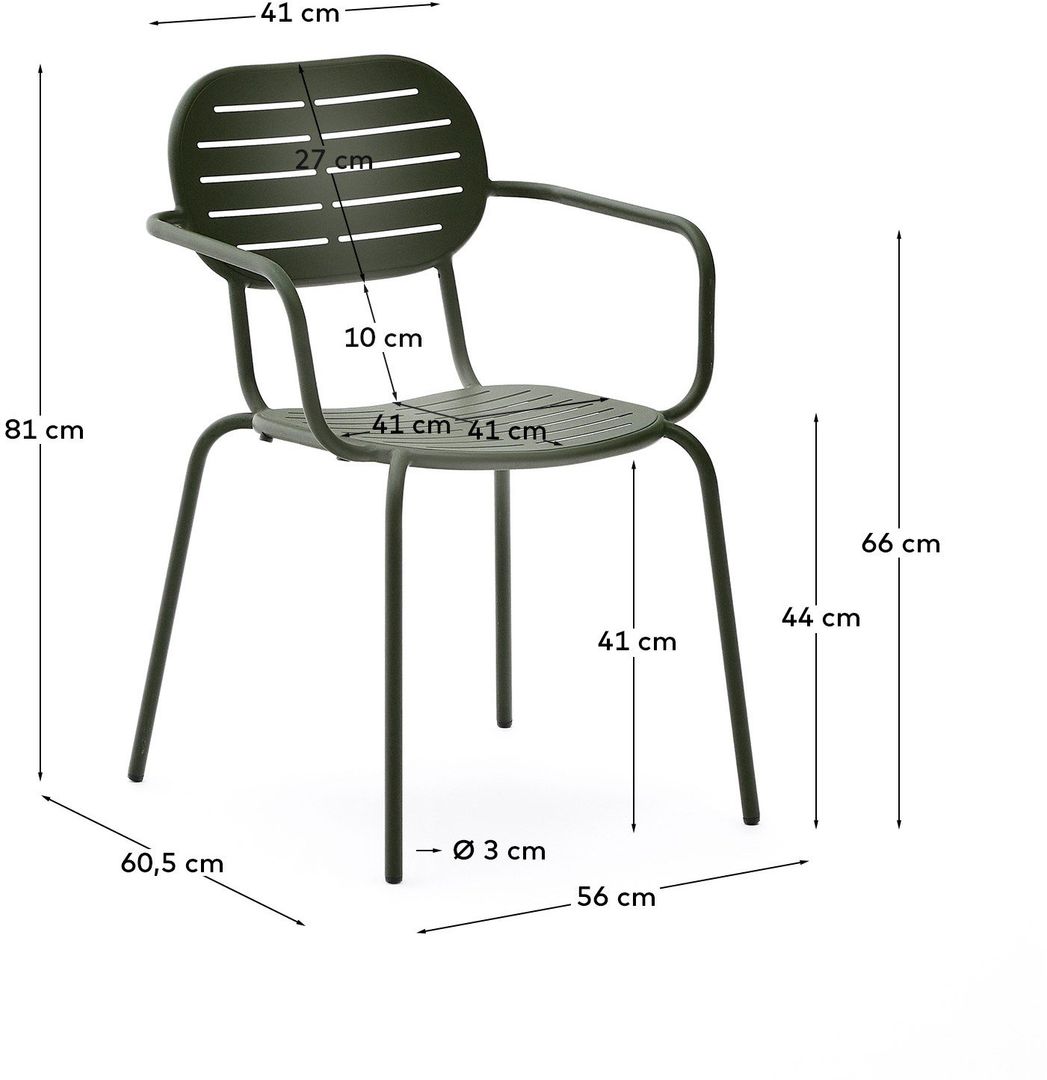 Kave Home   Brai Tuin Armstoel